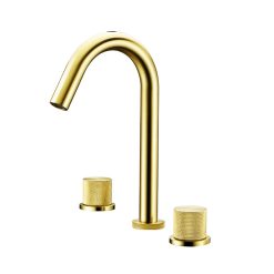 Vòi chậu lavabo, vòi bồn tắm màu vàng Miken MKV-M2680GN