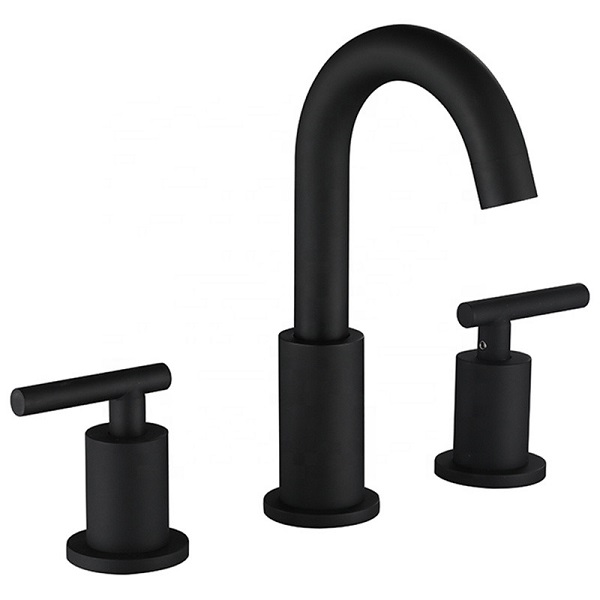 Vòi chậu lavabo, vòi bồn tắm màu đen mờ Miken MKV-V03B