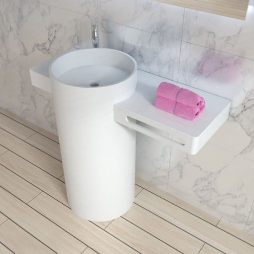 Chậu  đá nhân tạo nghệ thuật chân đứng có bàn Miken NSF-1047