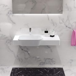 Chậu đá nhân tạo nghệ thuật chân đứng có bàn Miken NSS-9045