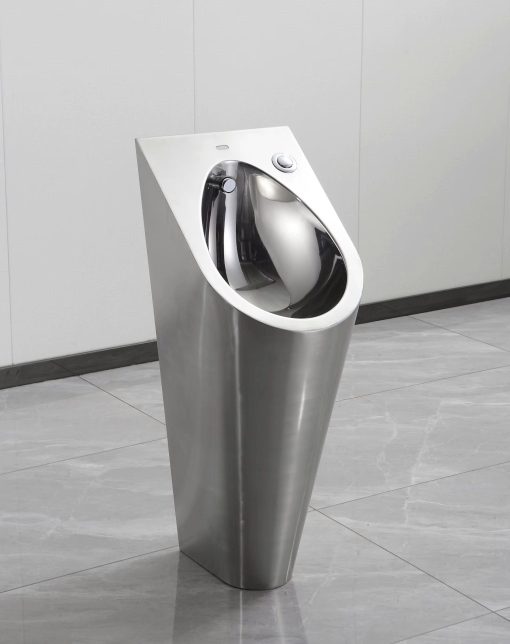 Bồn tiểu nam Inox 304 đặt sàn cảm ứng Miken S-9113X-H2