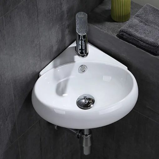 Chậu rửa lavabo góc treo tường Miken TITA MKC-203M