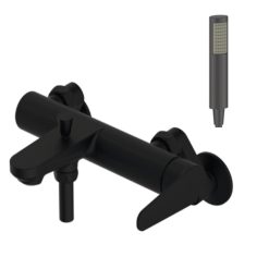 Vòi sen tắm nóng lạnh màu đen Mirolin MK630B