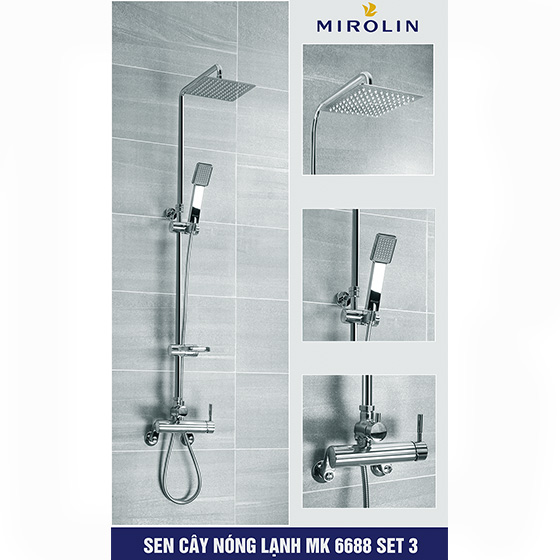 Sen cây tắm nóng lạnh Mirolin MK 6688-Set 3