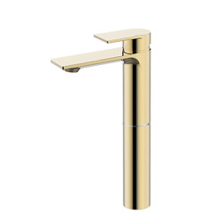 Vòi chậu rửa mặt lavabo màu vàng Mirolin MK801HG