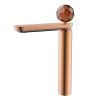 Vòi chậu lavabo mạ màu hồng vàng mờ Rose Gold MK-0911RGM