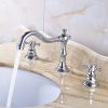 Vòi chậu lavabo vòi bồn tắm 3 lỗ mạ Crom MK-225072W