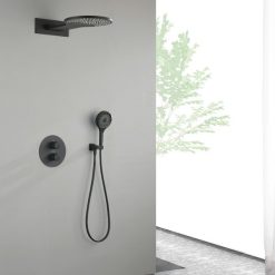 Sen tắm nóng lạnh âm tường màu đen MKAT-5023B