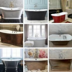 Bồn tắm gang tráng men đặt sàn Miken MKB-1041