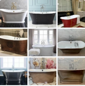 Bồn tắm gang tráng men đặt sàn Miken MKB-1041