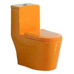 Bồn cầu trẻ em màu cam Miken MKB-1237O