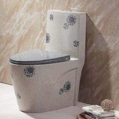 Bồn cầu men giả đá hoa văn Miken MKB-2037
