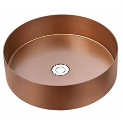 Chậu rửa lavabo Inox 304 màu vàng hồng Miken MKC-3612RG