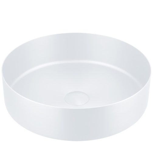 Chậu rửa lavabo Inox 304 màu trắng Miken MKC-3612W