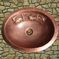 Chậu lavabo bằng đồng MKC-D111
