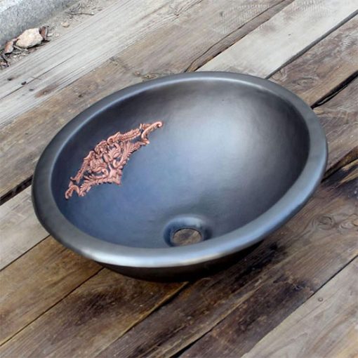 Chậu lavabo bằng đồng MKC-D120