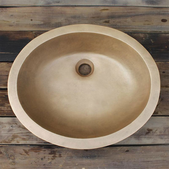 Chậu lavabo bằng đồng MKC-D124