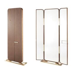 Gương soi toàn thân cánh mở mạ vàng MIKEN MKG-TT007