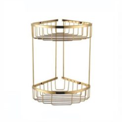 Kệ góc 2 tầng mạ màu vàng Miken MKK-3119G