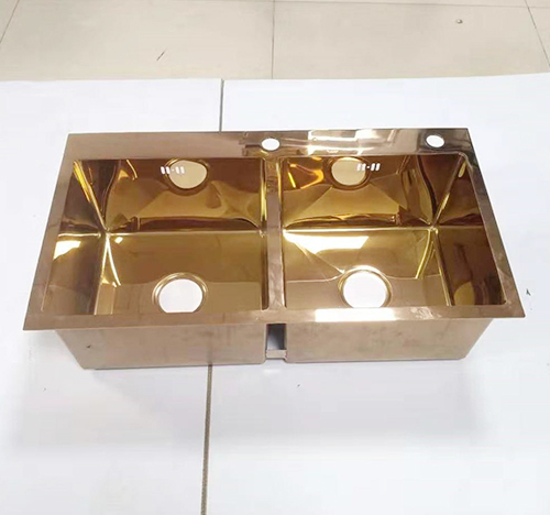 Chậu rửa bát Handmade Inox 304 mạ vàng Miken MKRB-8245GC