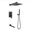 Sen tắm âm tường bát gắn tường màu đen MKSAT-3003B