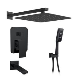 Sen tắm nóng lạnh âm tường màu đen MKSAT-Mix307