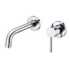 Vòi chậu lavabo âm tường màu chrome Miken MKV-600003