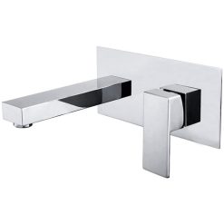 Vòi chậu lavabo âm tường màu chrome Miken MKV-600005