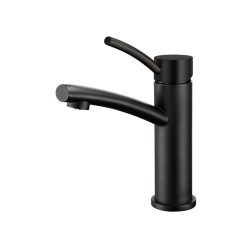 Vòi chậu lavabo mạ đen MN-026D