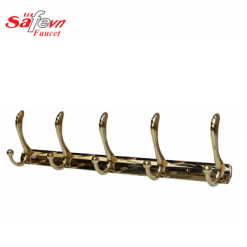 Móc áo mạ vàng 5 móc Safevn 144-5 vàng
