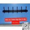Móc áo màu đen 6 móc TN6B (54cm)