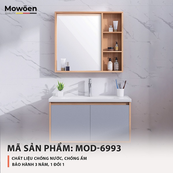Bộ tủ chậu cao cấp Mowoen D-6993