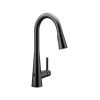 Vòi rửa bát nóng lạnh dây rút MOEN GNMCL7864BL