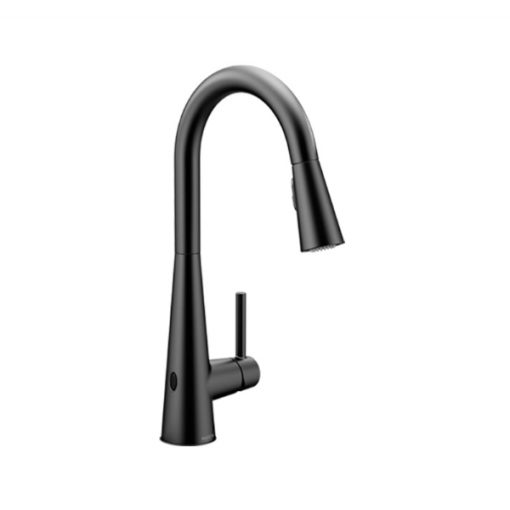 Vòi rửa bát nóng lạnh dây rút MOEN GNMCL7864BL