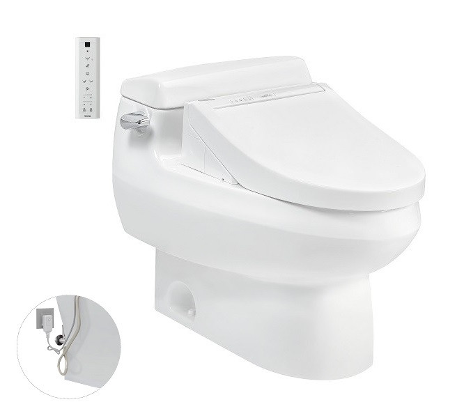 Bồn cầu nắp rửa điện tử TOTO MS688W14 Washlet nắp C5 TCF24410AAA