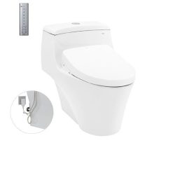 Bồn cầu 1 khối kèm nắp rửa điện tử TOTO MS823DRW11