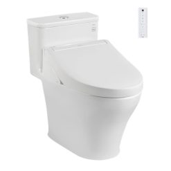 Bồn cầu 1 khối nắp rửa điện tử Washlet Toto MS857CDW15