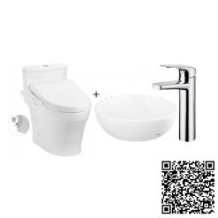 Combo Thiết bị vệ sinh TOTO MS885DW16-LT1706-TVLM106CR