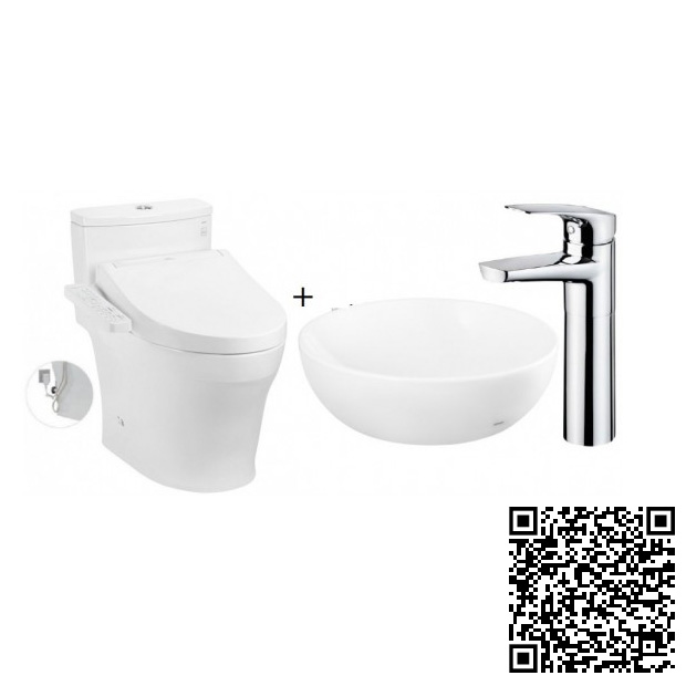 Combo Thiết bị vệ sinh TOTO MS885DW16-LT1706-TVLM106CR