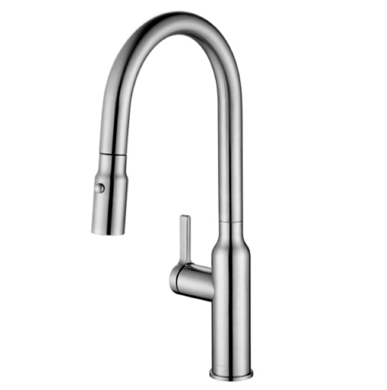 Vòi rửa bát dây rút Munchen Nickel MBF81821N