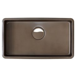 Chậu rửa bát 1 hố lớn nội địa Nhật Bản màu nâu Toyoura N760ZWT-CBG