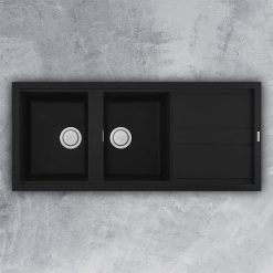 Chậu rửa bát đá Malloca NERO G-50040