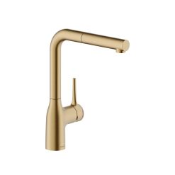 Vòi rửa bát nóng lạnh dây rút màu vàng NOBILI MANIA NB218A