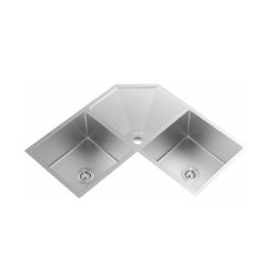 Chậu rửa bát 2 hố đặt góc NOBINOX LIKEN NL700