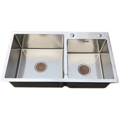 Chậu rửa bát 2 hố lệch Obiste 8245