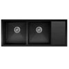 Chậu rửa bát 2 hố Inox304 màu đen Pona PNI2-1145
