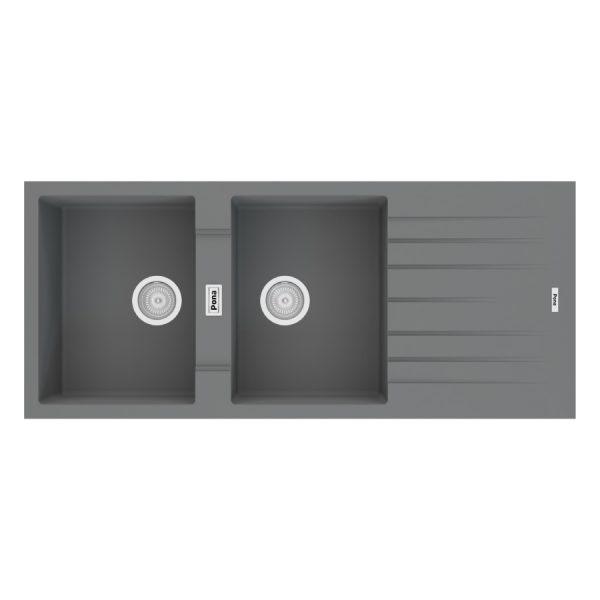 Chậu rửa bát 2 hố bằng đá Granite Pona TOE1-D200