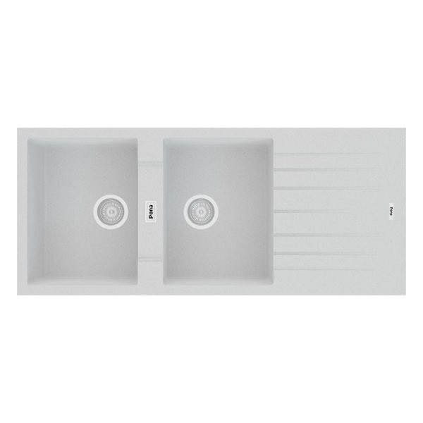 Chậu rửa bát 2 hố bằng đá Granite Pona TOE2-D200