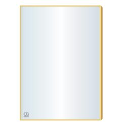 Gương phòng tắm khung kim loại mạ vàng QB Q701