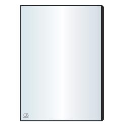 Gương phòng tắm khung kim loại mạ đen QB Q702
